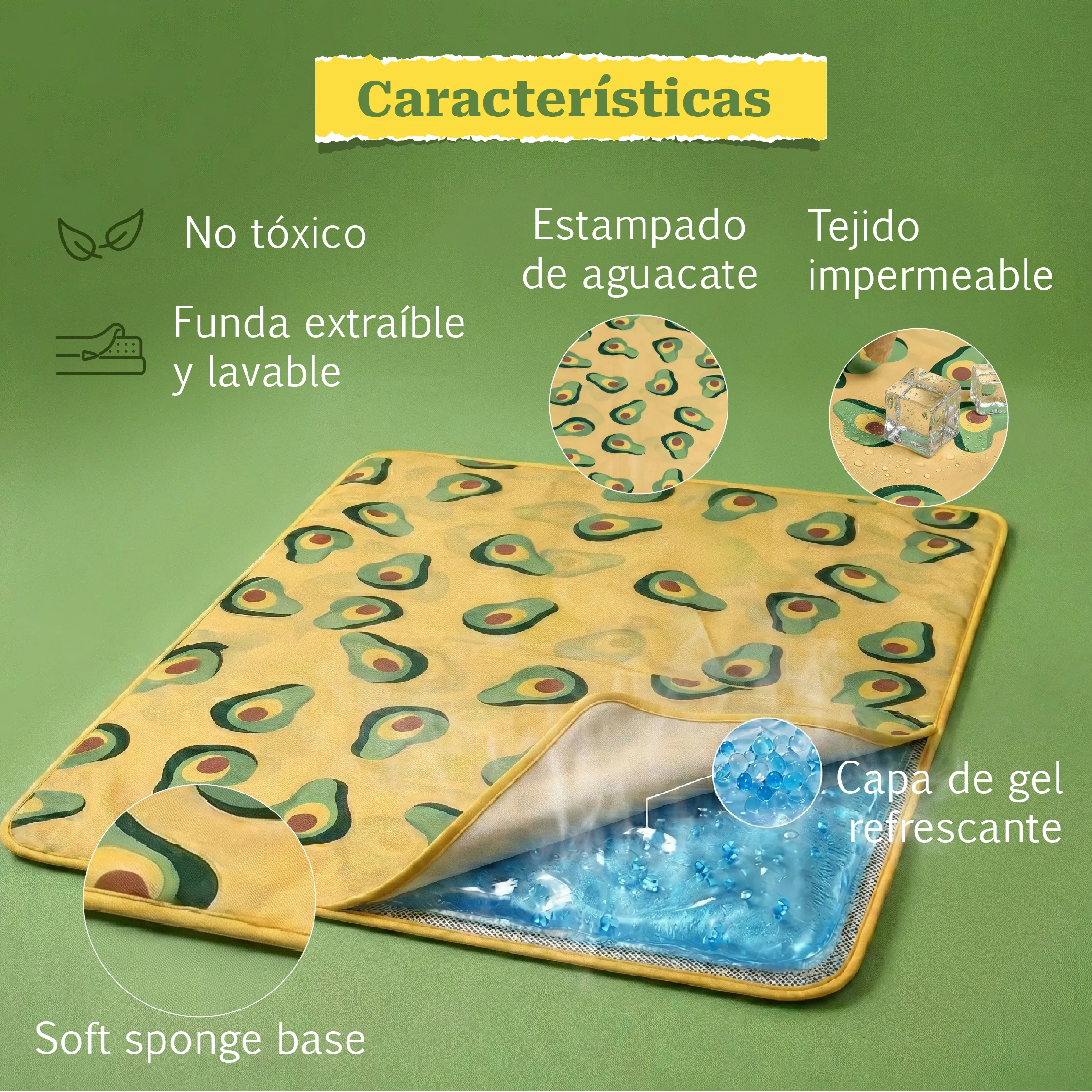 AvoChill | Cooling Mat with Gel Layer & Washable Cover