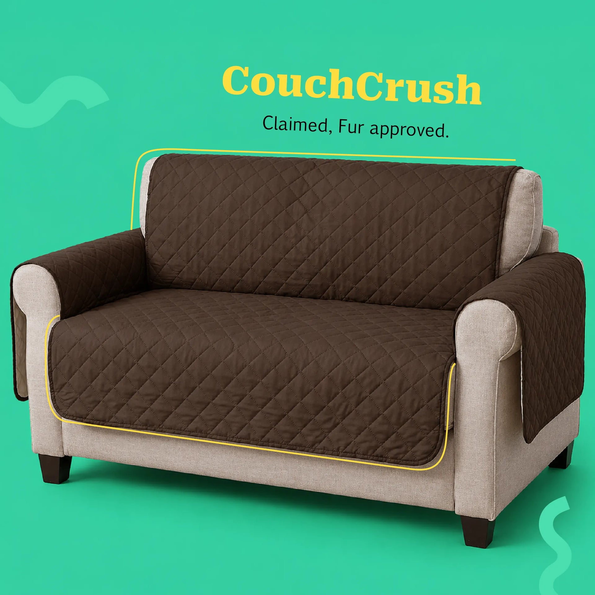 CouchCrush by Sniff Theory | Sofa Cover for Pets & Fur Protection