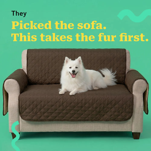 CouchCrush | Waterproof Sofa Cover with Armrest Protection for Fur & Stains