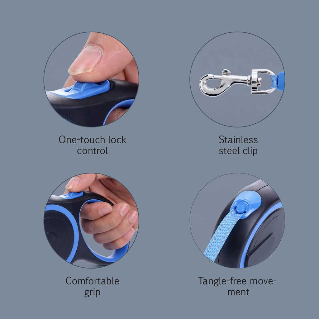 GlideSpan Leash | Retractable Leash for Controlled Freedom on Walks