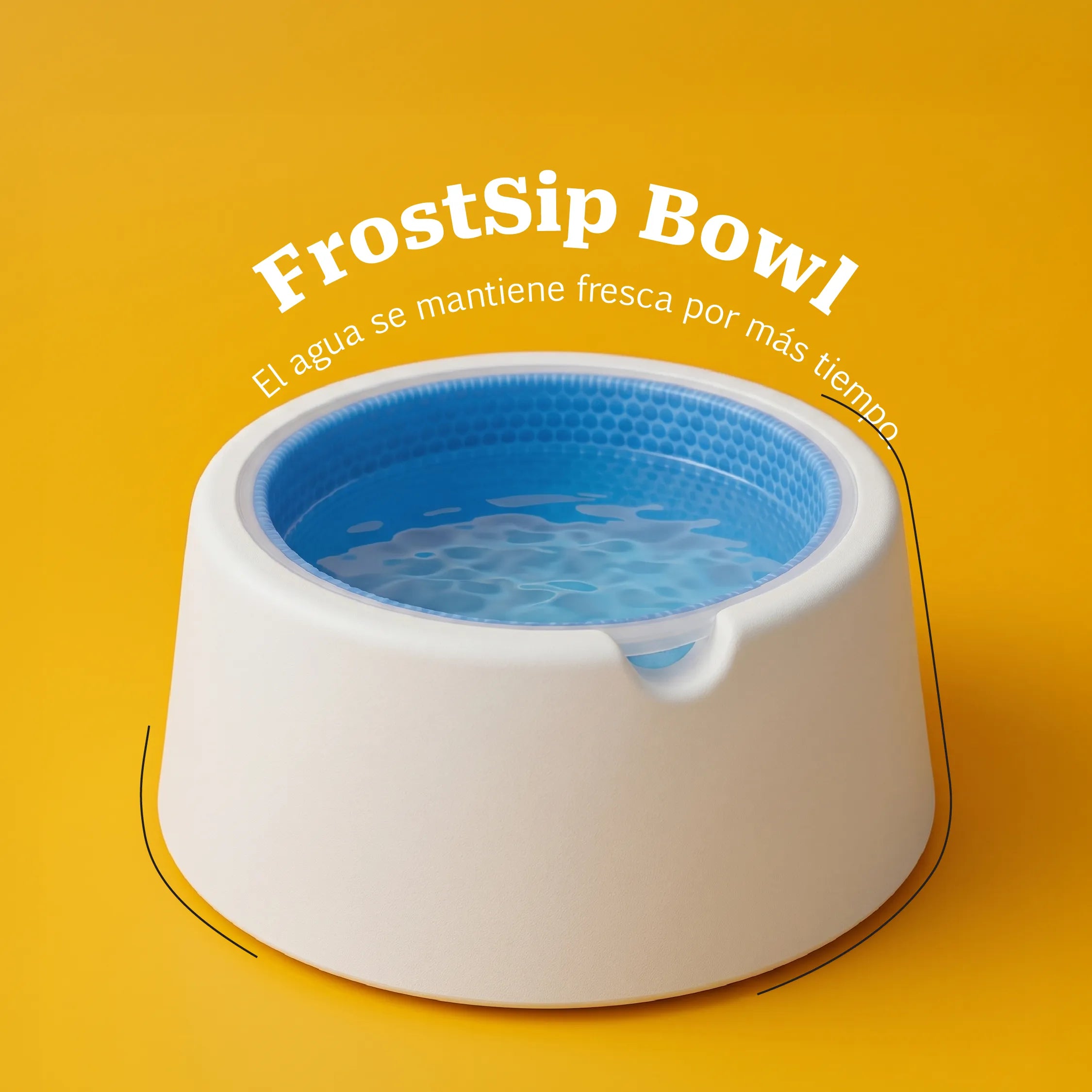 FrostSip Bowl | Freezable Water Bowl for Cooler Sips