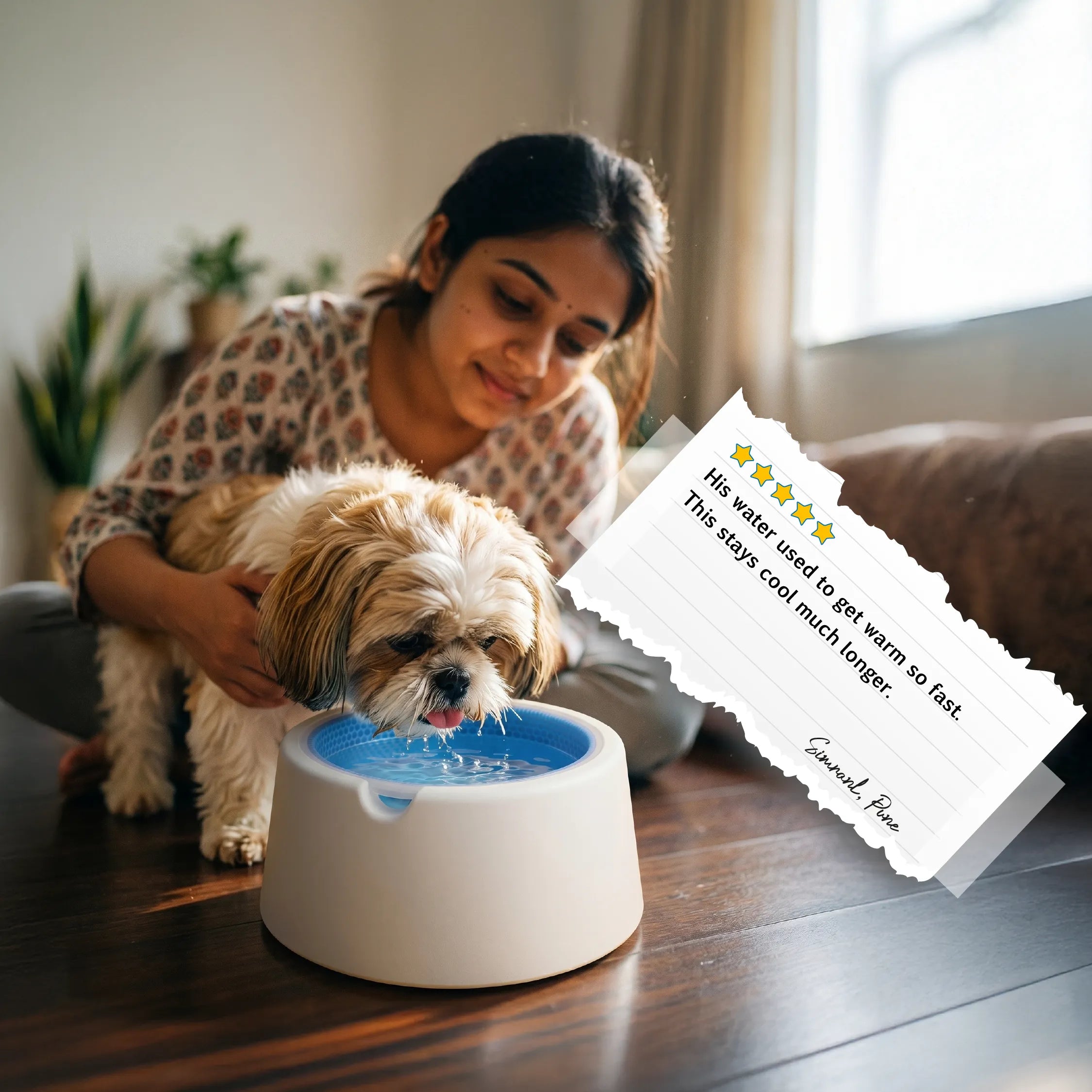 FrostSip Bowl | Freezable Water Bowl for Cooler Sips