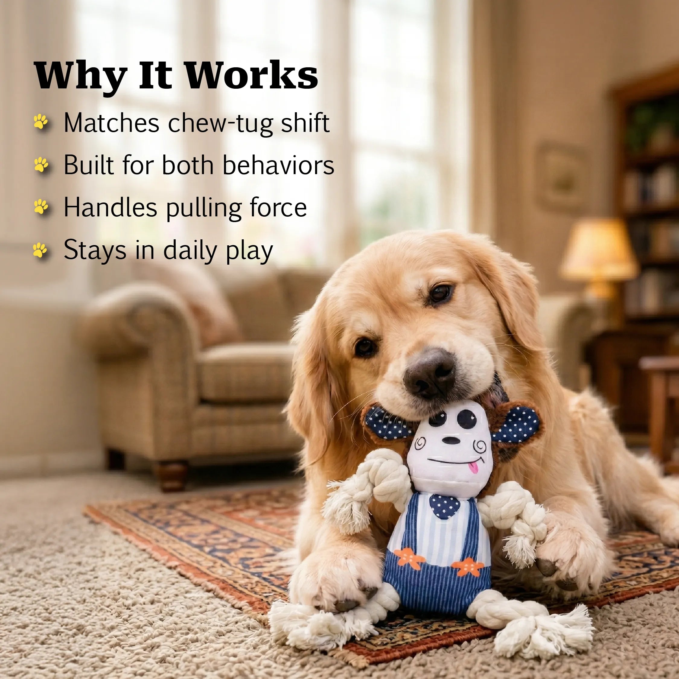 MonkeyMischief | Dual Play Toy for Chewing & Tugging