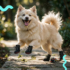 NoirVolt Boots | Faux Leather Waterproof Paw Boots with Grip Sole