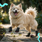 NoirVolt Boots | Faux Leather Waterproof Paw Boots with Grip Sole