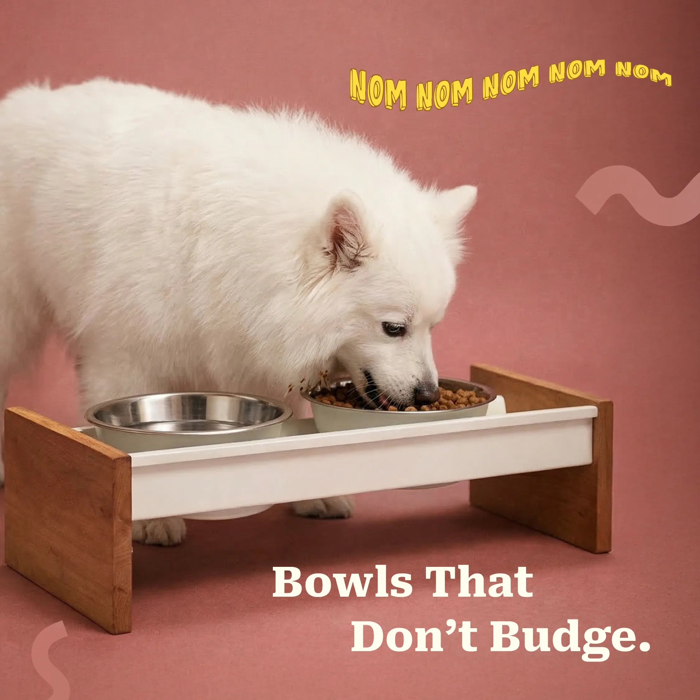 NomHold|Magnetic Pet Feeding Station Stable Bowls & Mess-Free Mealtime