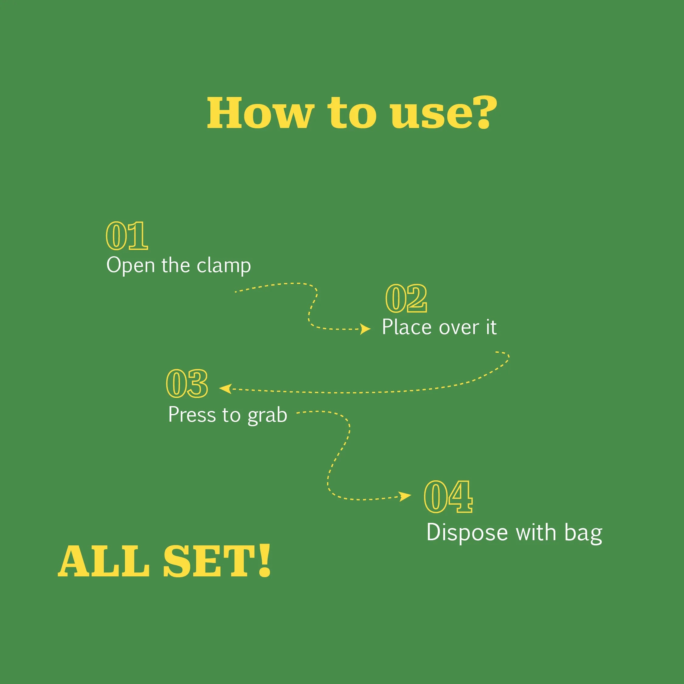 PoopClamp | Poop Pickup Tool for Daily Walks