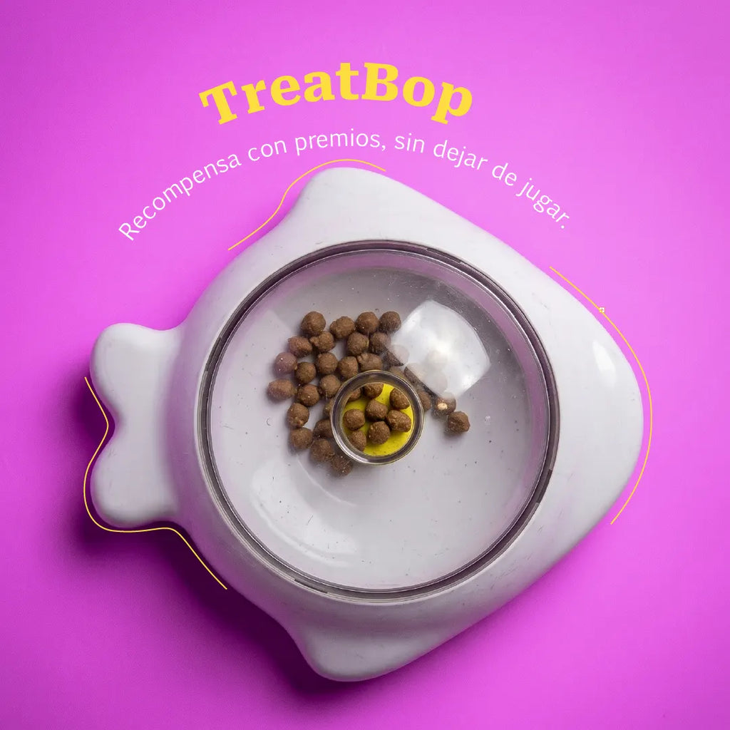 TreatBop – Push-Activated Treat Tumbler for Dogs | Rolling Treat Dispensing Toy