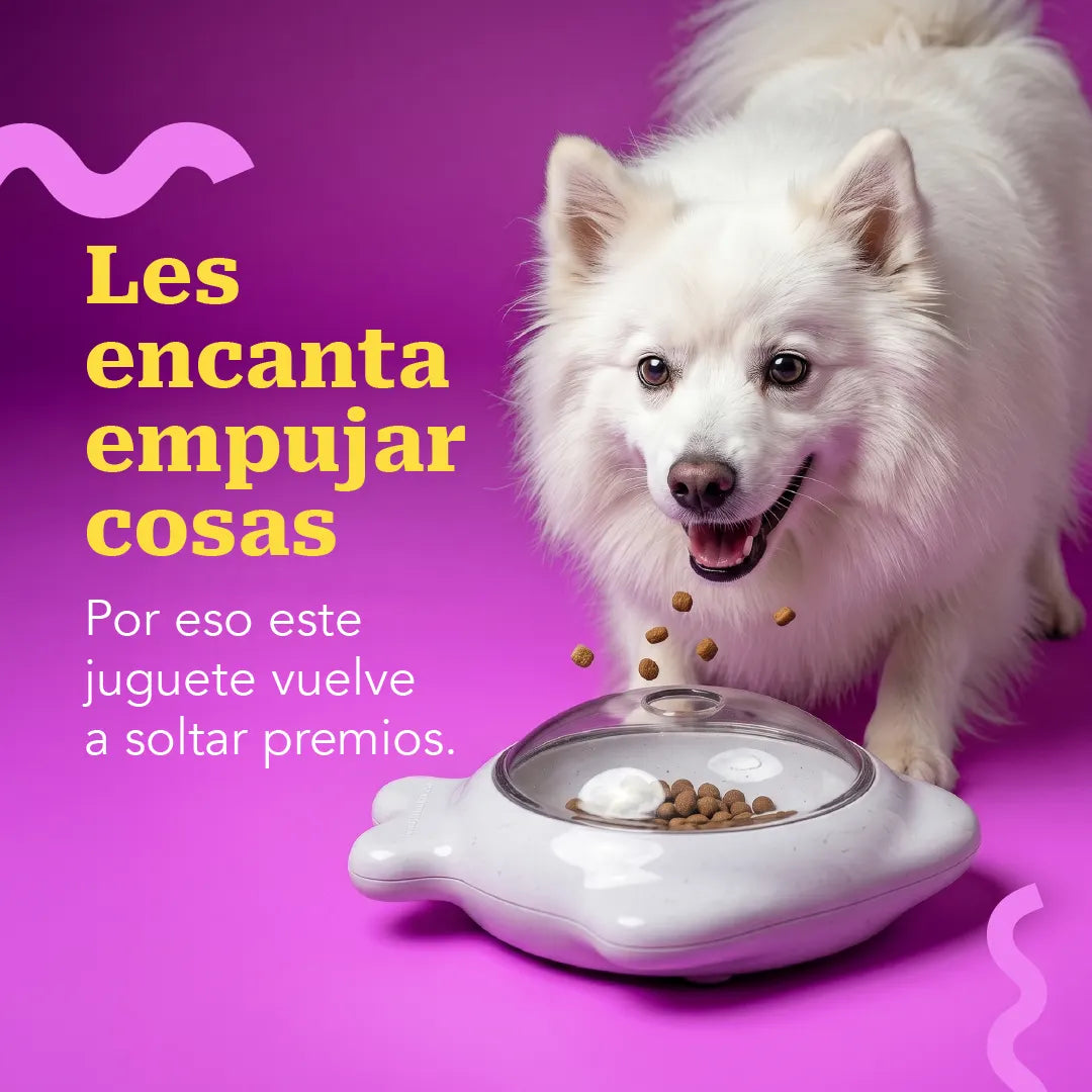 TreatBop – Push-Activated Treat Tumbler for Dogs | Rolling Treat Dispensing Toy