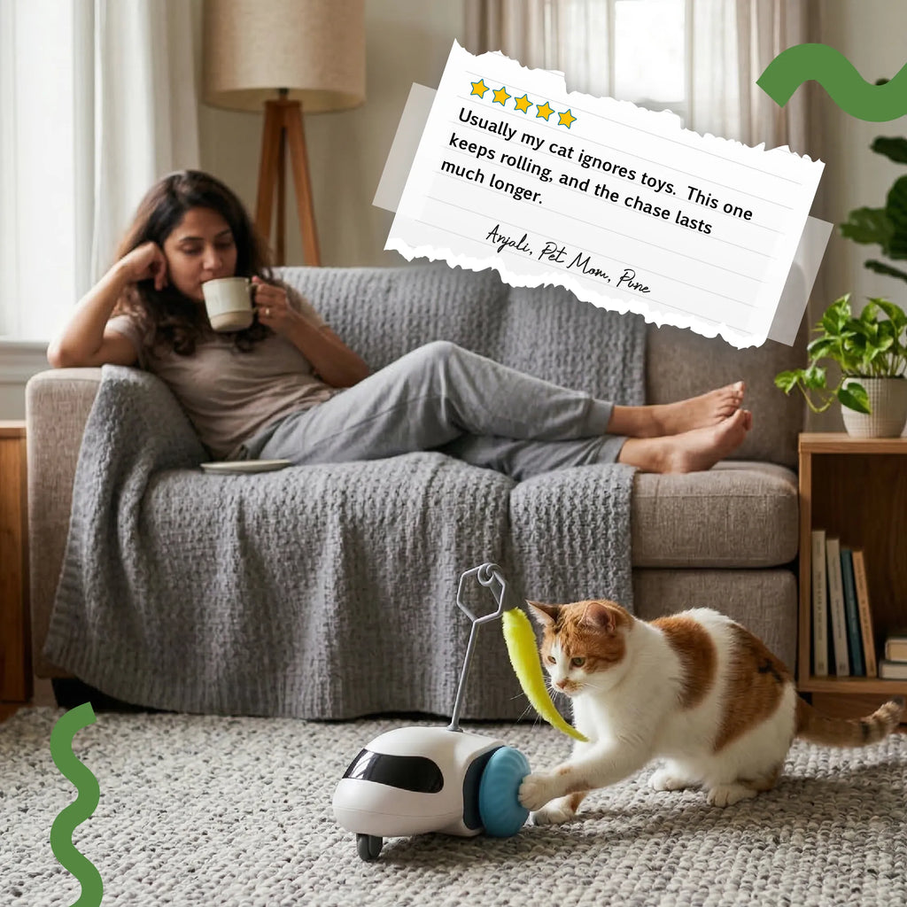 WhirlFlick | Interactive Motion Toy for Curious, Playful Pets