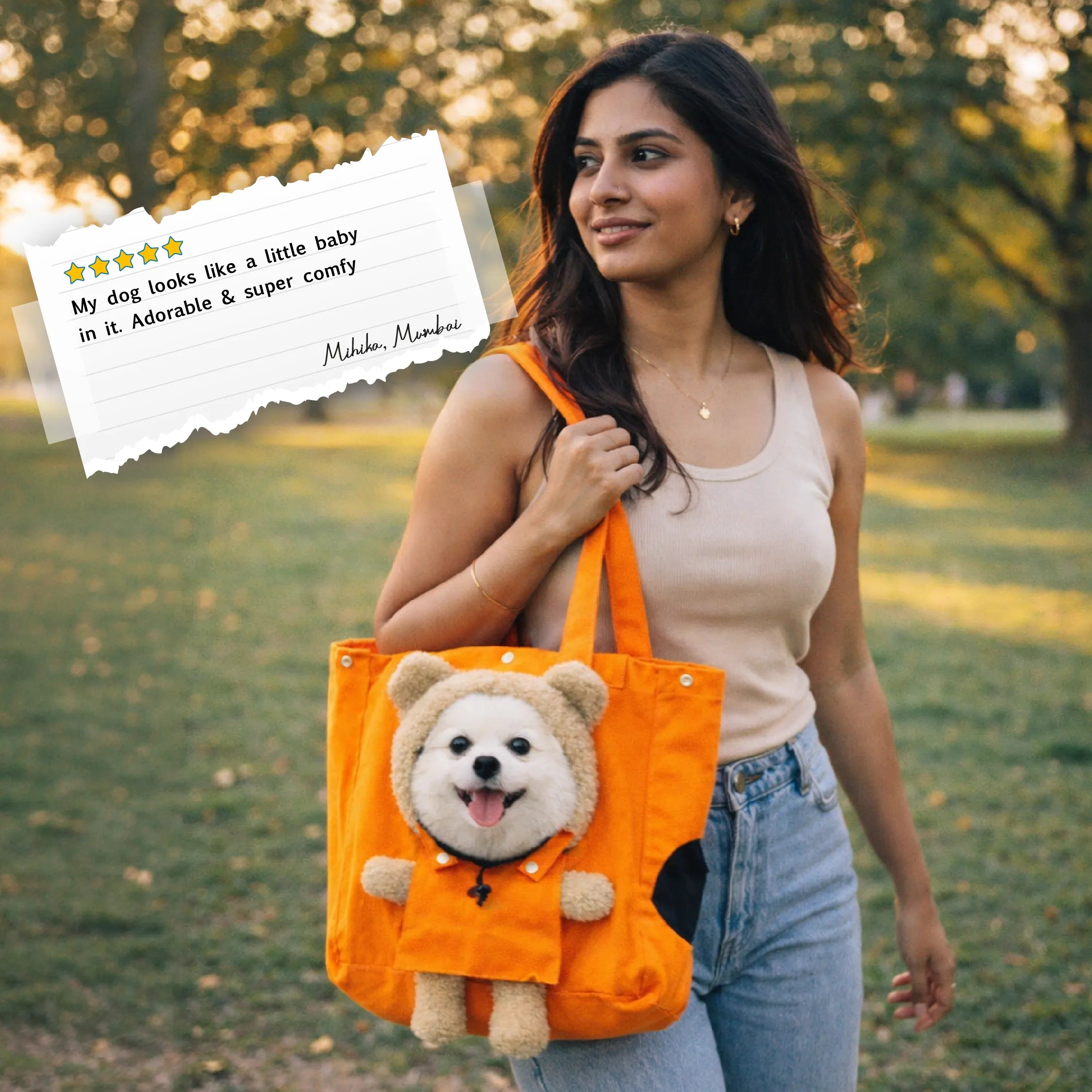 CarryCore | Pet Tote Bag | Breathable Travel Carrier for Small Pets (Up to 6.5 kg)