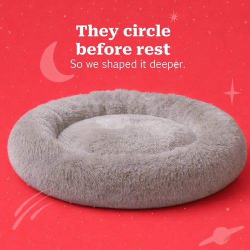 CurlSpot Calming Pet Bed | Stress-Relief Comfort for Deeper Sleep