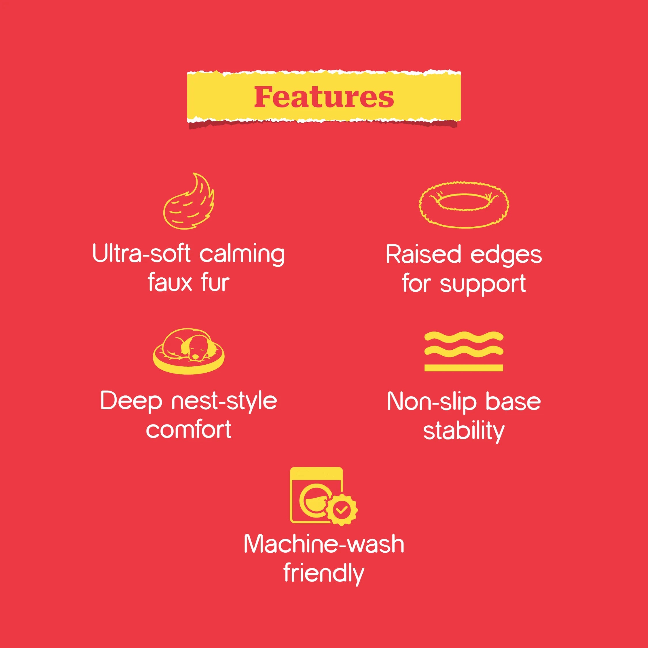 CurlSpot Calming Pet Bed | Stress-Relief Comfort for Deeper Sleep