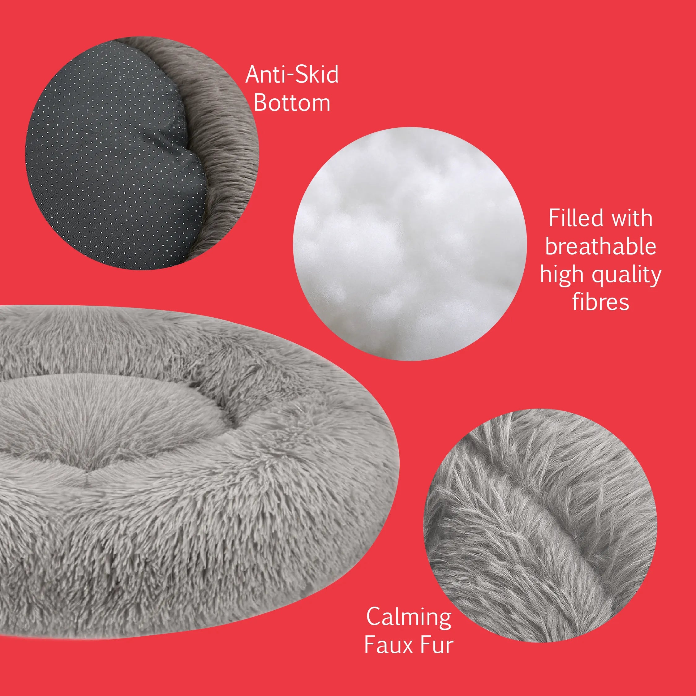 CurlSpot Calming Pet Bed | Stress-Relief Comfort for Deeper Sleep