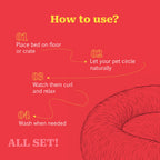 CurlSpot Calming Pet Bed | Stress-Relief Comfort for Deeper Sleep