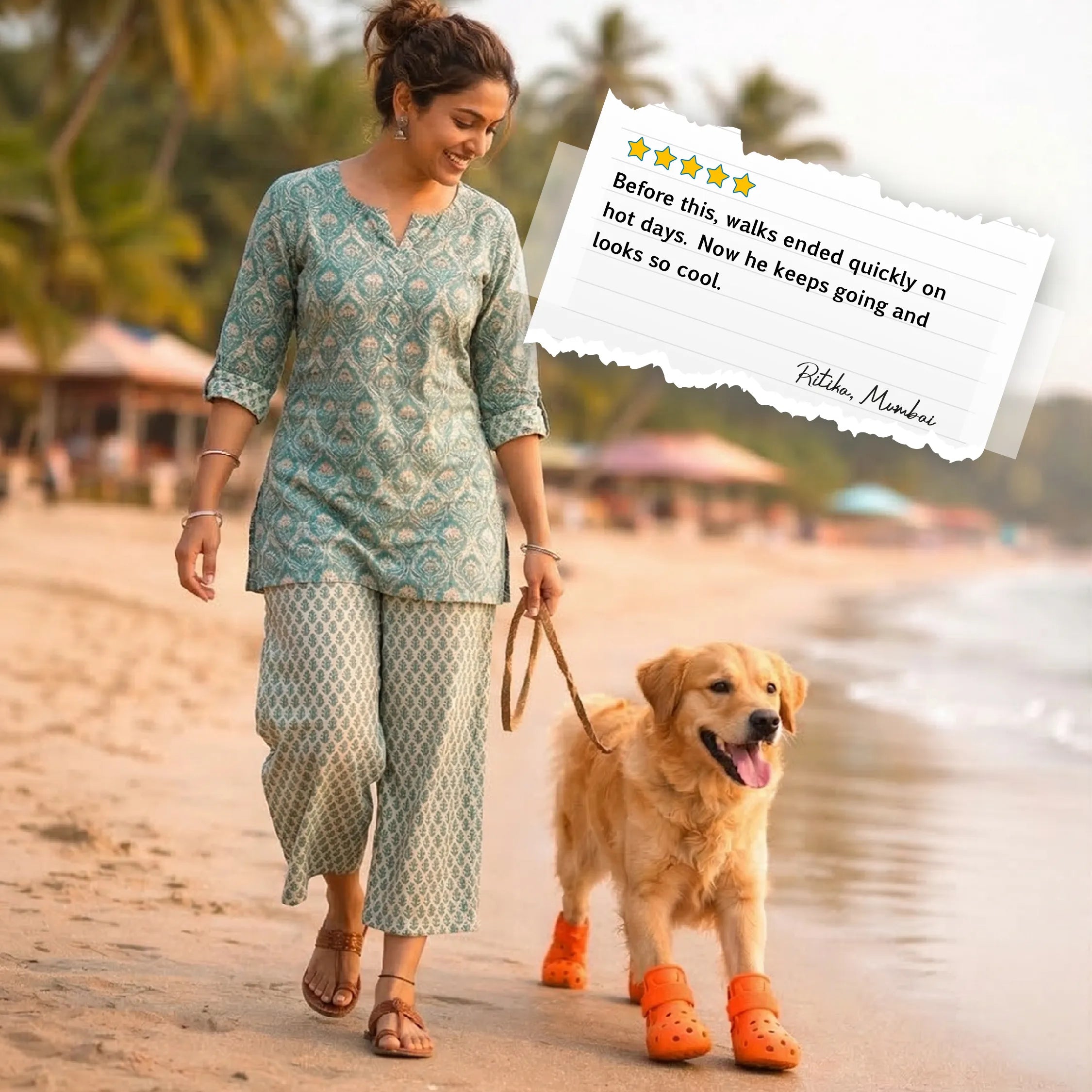 Crocster Boots – Breathable Silicone Paw Shoes for Dogs