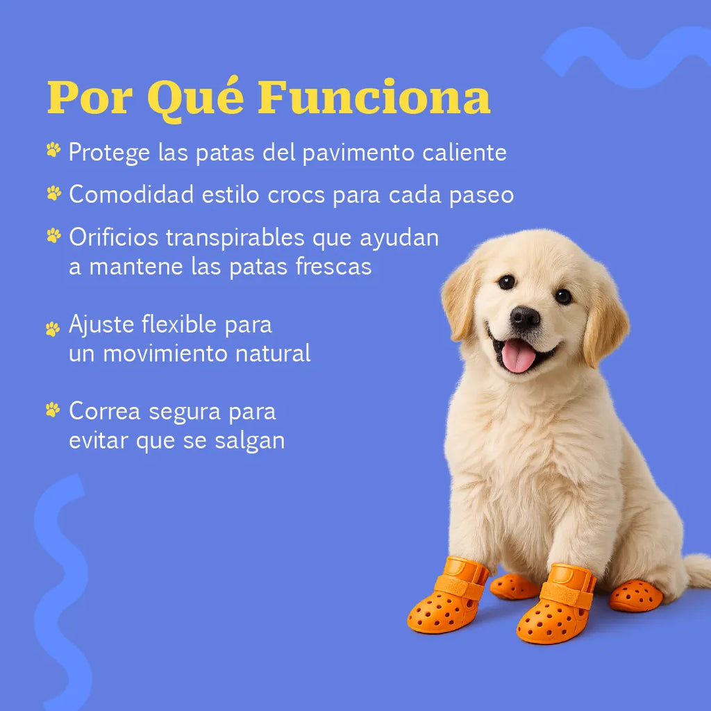 Crocster Boots – Breathable Silicone Paw Shoes for Dogs