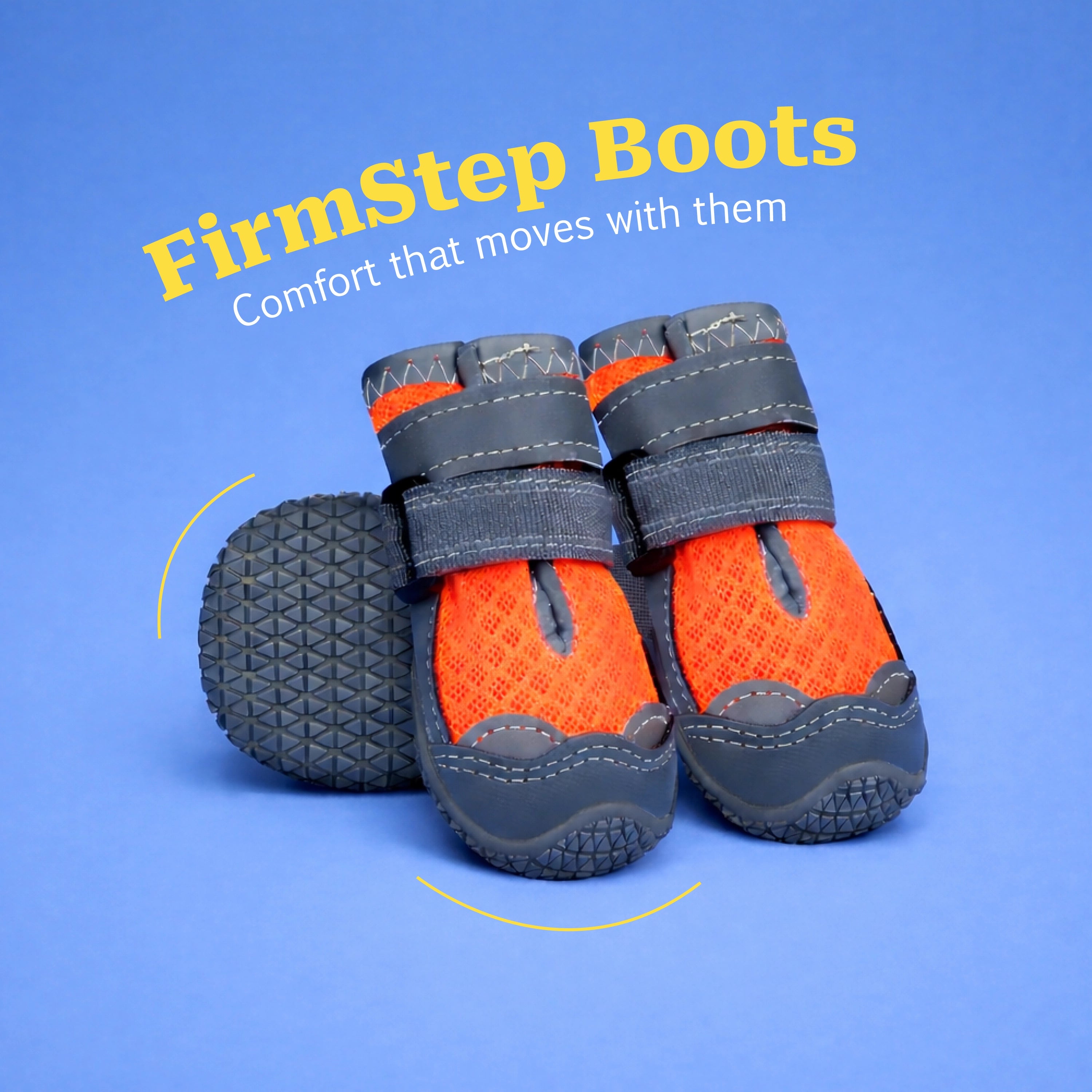 FirmStep Boots – Anti-Slip Paw Protection for Secure, Comfortable Walks